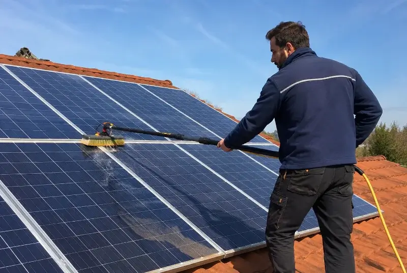 Nettoyage et entretien de panneaux solaires à Saint-Savin